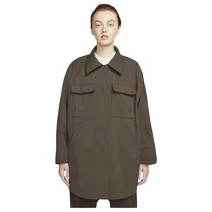 Nike ESC Every Stitch Considered Bonded Jacket M Button Waterproof Brown DH2959